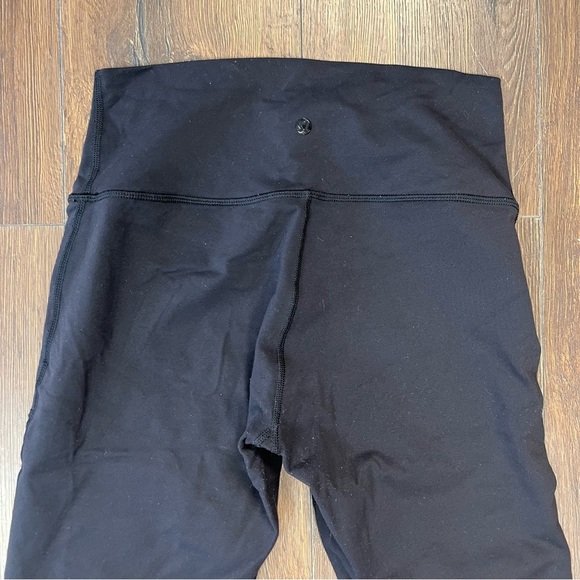 Lululemon Wunder Under Pant (Hi-Rise) (Tech Mesh) Black SZ 8 - Picture 3 of 6
